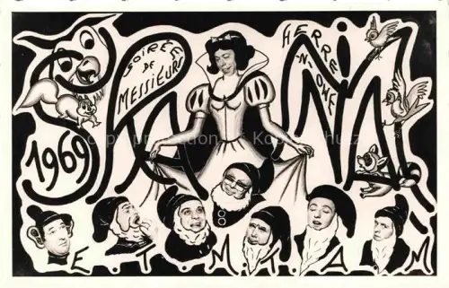 AK / Ansichtskarte Muelhausen Elsass Theater Herre-n-Owe Soirée de Messieurs