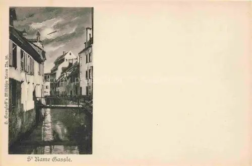 AK / Ansichtskarte MULHOUSE Muehlhausen 68 Haut-Rhin Haeuserpartie am Bach