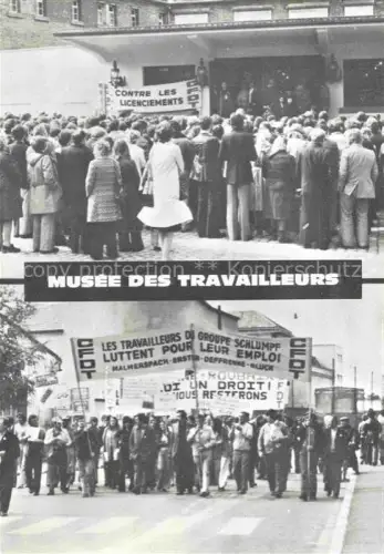 AK / Ansichtskarte MULHOUSE Muehlhausen 68 Haut-Rhin Musée des Travailleurs Demonstration