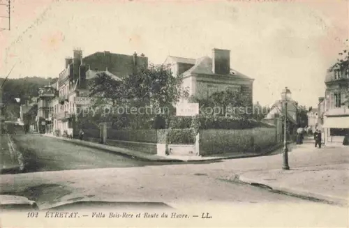 AK / Ansichtskarte ETRETAT LE HAVRE 76 Seine-Maritime Villa Bois-Rose et Route du Havre