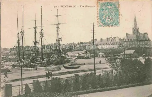 AK / Ansichtskarte SAINT-MALO ST-MALO 35 Vue générale et le port