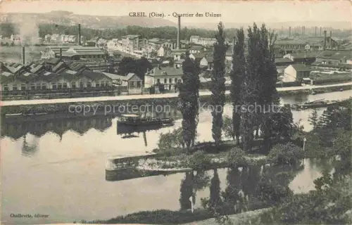 AK / Ansichtskarte Creil SENLIS 60 Oise Quartier des Usines