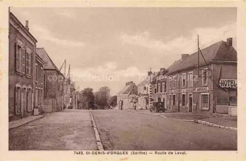 AK / Ansichtskarte St-Denis-d Orques LA FLECHE 72 Sarthe Route de Laval Hôtel