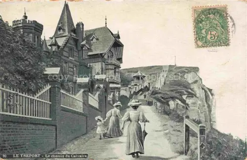 AK / Ansichtskarte LE TREPORT Dieppe 76 Seine-Maritime Le chemin du Calvaire