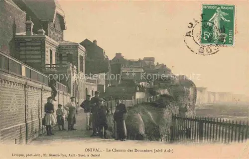 AK / Ansichtskarte Onival-sur-Mer Ault ABBEVILLE 80 Somme Le Chemin des Douaniers
