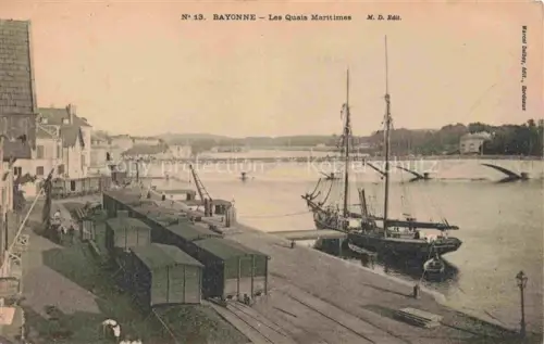 AK / Ansichtskarte BAYONNE 64 Pyrenees-Atlantiques Les Quais Maritimes