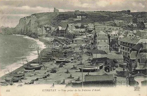 AK / Ansichtskarte ETRETAT LE HAVRE 76 Seine-Maritime Vue prise de la Falaise d'Aval