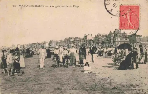 AK / Ansichtskarte Malo-les-Bains Dunkerque 59 Nord Vue générale de la plage