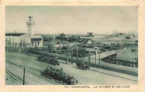 AK / Ansichtskarte CASABLANCA Maroc La Douane et les Quais