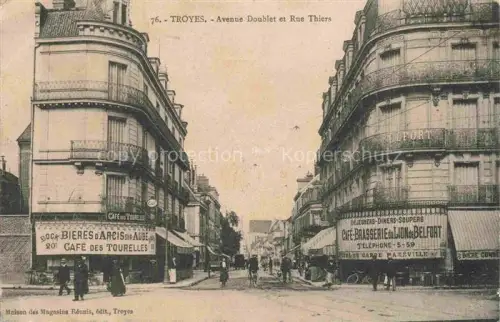 AK / Ansichtskarte TROYES 10 Aube Avenue Doublet et Rue Thiers