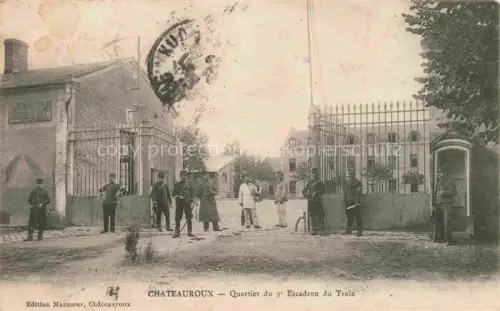 AK / Ansichtskarte CHATEAUROUX 36 Indre Quartier du 9e Escadron du Train