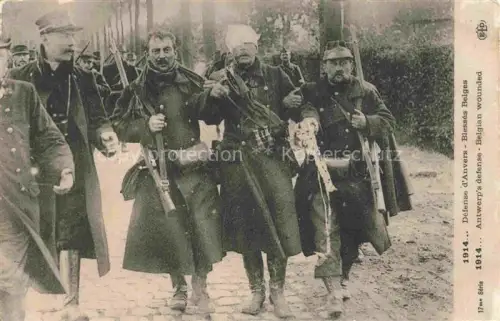 AK / Ansichtskarte Antwerpen ANVERS Belgie Defense d'Auvers Blessés Belges Grande Guerre 1. Weltkrieg