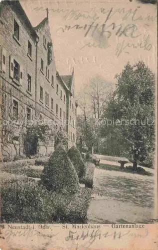AK / Ansichtskarte Neustadt Odenwald Breuberg Hessen St. Marienhaus Gartenanlage