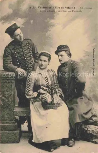 AK / Ansichtskarte Thabor (Parque) RENNES 35 Ille-et-Vilaine Costumes Trachten