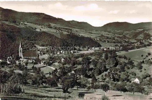 AK / Ansichtskarte Oberharmersbach Ortenaukreis BW mit Blick ins Hintertal