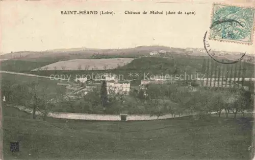 AK / Ansichtskarte Saint-Heand Saint-Etienne 42 Loire Vue générale et Château de Malval