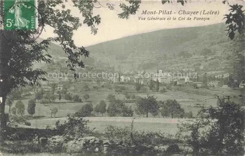 AK / Ansichtskarte Chuyer Saint-Etienne 42 Loire Mont Pilat vue générale et le Col de Pavezin