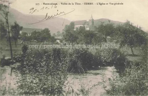 AK / Ansichtskarte Odern Oderen Thann 68 Haut Rhin Vue générale et l'église