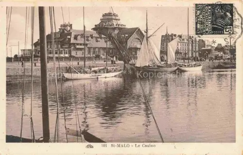 AK / Ansichtskarte ST-MALO SAINT-MALO 35 Le Casino et le port