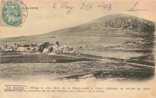 AK / Ansichtskarte Les Estables 1360m LE PUY 43 Haute-Loire Vue générale Village le plus élevé de la Haute-Loire