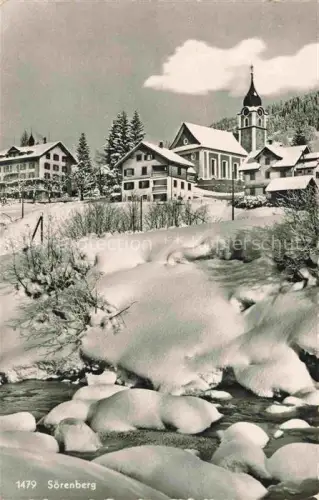 AK / Ansichtskarte Soerenberg LU Teilansicht mit Kirche im Winterzauber