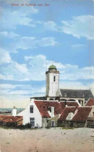 AK / Ansichtskarte KATWIJK  aan Zee Zuid-Holland NL Blick zur Kirche
