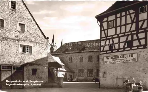AK / Ansichtskarte Heppenheim Bergstrasse Hessen Jugendherberge und Amtshof Winzerkeller