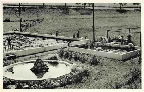 AK / Ansichtskarte Gras-Ellenbach Grasellenbach Bergstrasse Hessen Gaststaette Pension Hagen Swimming Pool