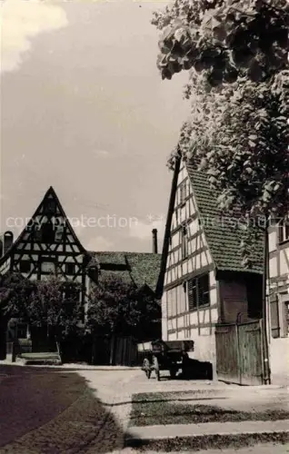 AK / Ansichtskarte Altdorf Nuernberg Bayern Motiv im Ortszentraum Fachwerkhaeuser