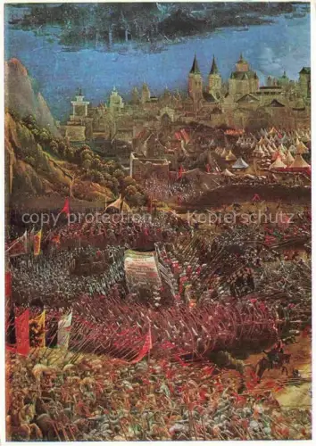 AK / Ansichtskarte ALTDORFER Albrecht (1480-1538) Kuenstlerkarte Die Alexanderschlacht 