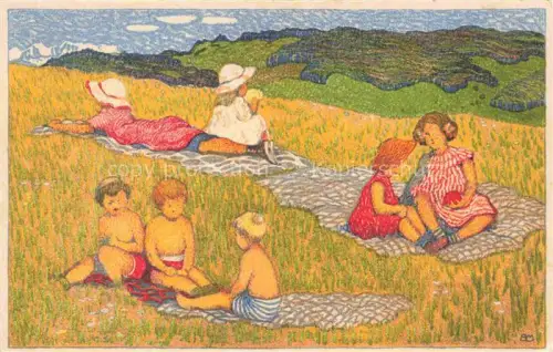 AK / Ansichtskarte WOLFENSBERGER VERLAG ZueRICH ZH Kinder Picknick 