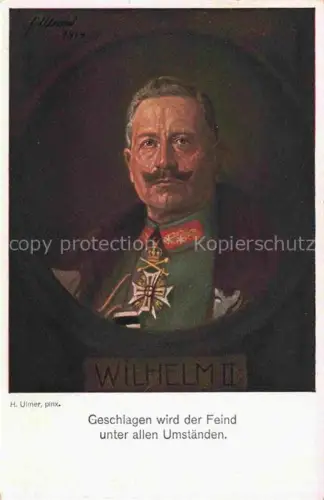 AK / Ansichtskarte Wilhelm II Adel Preussen Monarchie H. Ulmer