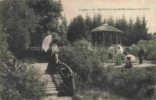 AK / Ansichtskarte Martigny-les-Bains Neufchateau 88 Vosges Kiosque sur le lac Pavillon Parc