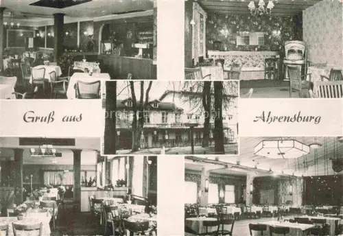 AK / Ansichtskarte Ahrensburg Stormarn Schleswig-Holstein Hotel Lindenhof Restaurant