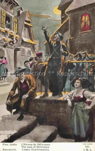 AK / Ansichtskarte JANKO W. Kuenstlerkarte L'Hymne de Delivrance vise Paris 2341