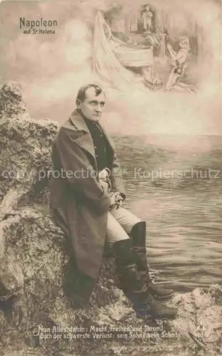 AK / Ansichtskarte NAPOLEON Bonaparte (1769-1821) Adel France Auf St Helena 