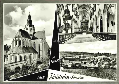 AK / Ansichtskarte Kaisheim Kirche Inneres Panorama
