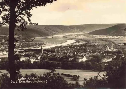 AK / Ansichtskarte Lohr Main Blick von der Ernstbraunshoehe