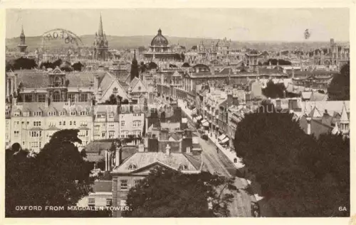 AK / Ansichtskarte OXFORD  Oxfordshire UK View from Magdalen Tower