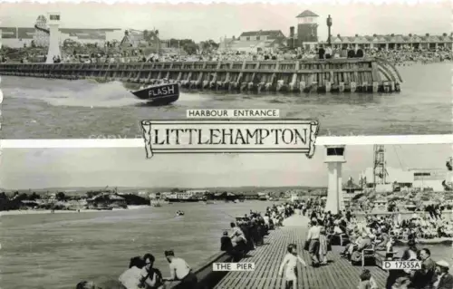 AK / Ansichtskarte Littlehampton Wychavon Worcestershire UK Harbour Entrance Pier