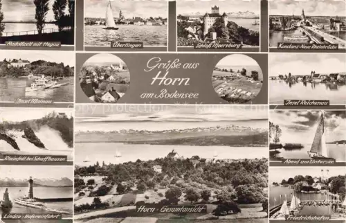AK / Ansichtskarte Horn Bodensee Arbon TG und Umgebung Panorama Alpen