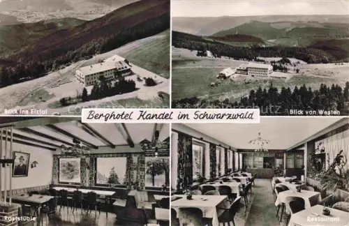 AK / Ansichtskarte Kandel Breisgau Waldkirch BW Berghotel Luftbild Raststueble Restaurant Panorama Elztal