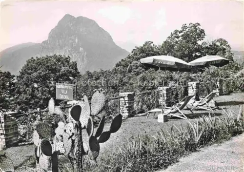 AK / Ansichtskarte Ruvigliana Lugano TI Hotel Villa Eugenia Garten