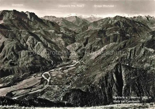 AK / Ansichtskarte Centovalli Cento-Valli LOCARNO TI Panorama Cardada Italienische Alpen