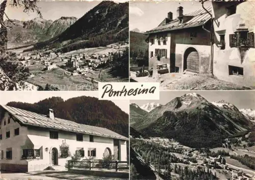 AK / Ansichtskarte Pontresina Maloja GR Panorama Gasthof Bauernhaus