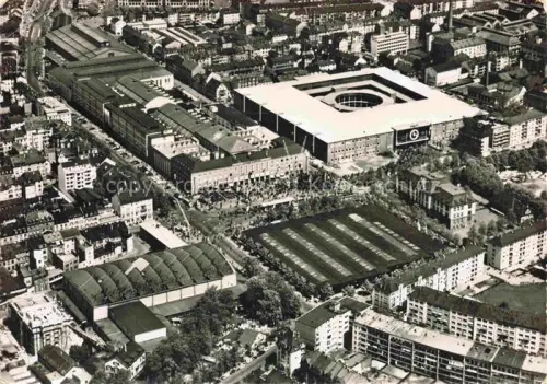 AK / Ansichtskarte BASEL BS Fliegeraufnahme Messeareal