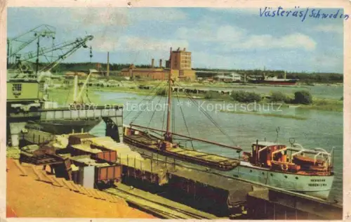 AK / Ansichtskarte Vaesteras Vaestmanlands Sweden Hamnen Hafen