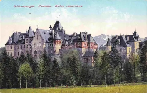 AK / Ansichtskarte Gmunden Traunsee Salzkammergut Oberoesterreich AT Schloss Cumberland