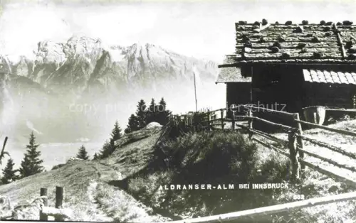 AK / Ansichtskarte INNSBRUCK Tirol AT Aldranser Alm Karwendelgebirge