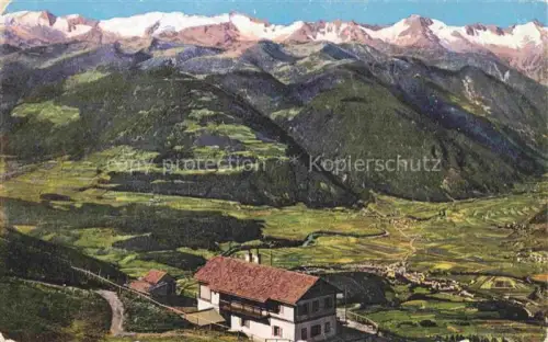 AK / Ansichtskarte Bruneck Brunico Pustertal IT Kronplatzschutzhaus Blick gegen Stubaier und Zillertaler Alpen